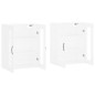 vidaXL Armarios de pared 2 uds madera de ingeniería blanco