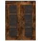 vidaXL Armarios de pared 2 uds madera de ingeniería roble ahumado vidaXL Armarios de pared 2 uds madera de ingeniería roble ahumado