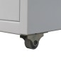 vidaXL Armario archivador 5 cajones acero gris 68,5 cm