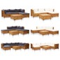 vidaXL Mesa seccional 1 pieza madera maciza de acacia vidaXL Mesa seccional 1 pieza madera maciza de acacia