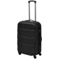vidaXL Juego de maletas trolley rígidas 3 piezas negro 45,5/55/66 cm vidaXL Juego de maletas trolley rígidas 3 piezas negro 45,5/55/66 cm