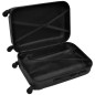 vidaXL Juego de maletas trolley rígidas 3 piezas negro 45,5/55/66 cm vidaXL Juego de maletas trolley rígidas 3 piezas negro 45,5/55/66 cm