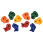 vidaXL Presas de escalada 10 unidades PE multicolor vidaXL Presas de escalada 10 unidades PE multicolor