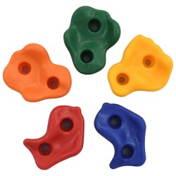 vidaXL Presas de escalada 10 unidades PE multicolor