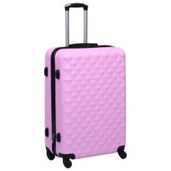 vidaXL Maleta rígida con ruedas ABS rosa