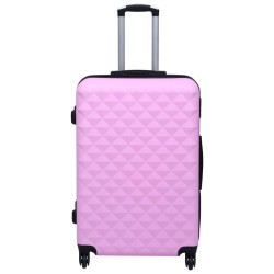 vidaXL Maleta rígida con ruedas ABS rosa