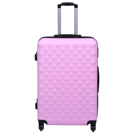 vidaXL Maleta rígida con ruedas ABS rosa