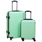 vidaXL Juego de maletas rígidas con ruedas 2 piezas ABS verde menta vidaXL Juego de maletas rígidas con ruedas 2 piezas ABS verde menta