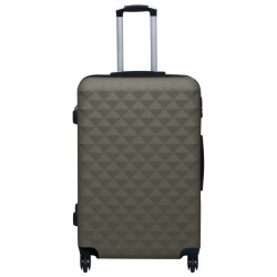 vidaXL Juego de maletas rígidas con ruedas 2 piezas ABS gris antracita