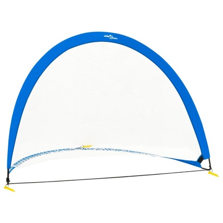 vidaXL Portería de fútbol 2 uds bolsa almacenaje 183x117,5x120,5 cm