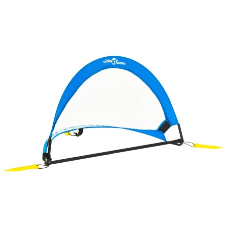 vidaXL Portería de fútbol infantil 2 uds bolsa almacenaje 75,5x46x48cm