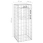 vidaXL Cestas postes de gaviones 2 unidades hierro 40x40x100 cm vidaXL Cestas postes de gaviones 2 unidades hierro 40x40x100 cm