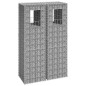 vidaXL Cestas postes de gaviones 2 unidades hierro 40x40x140 cm vidaXL Cestas postes de gaviones 2 unidades hierro 40x40x140 cm