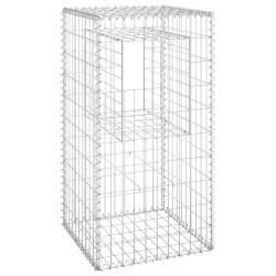 vidaXL Cesta poste de gaviones de hierro 50x50x100 cm