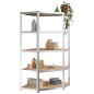 vidaXL Estantería resistente 5 niveles acero y madera contrachapada vidaXL Estantería resistente 5 niveles acero y madera contrachapada