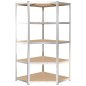 vidaXL Estantería resistente 5 niveles acero y madera contrachapada vidaXL Estantería resistente 5 niveles acero y madera contrachapada