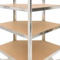 vidaXL Estantería resistente 5 niveles acero y madera contrachapada vidaXL Estantería resistente 5 niveles acero y madera contrachapada