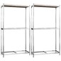 vidaXL Estanterías para neumáticos 2 niveles 2 uds acero 110x40x180 cm vidaXL Estanterías para neumáticos 2 niveles 2 uds acero 110x40x180 cm