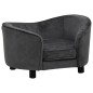 vidaXL Sofá para perros felpa gris oscuro 69x49x40 cm vidaXL Sofá para perros felpa gris oscuro 69x49x40 cm