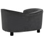 vidaXL Sofá para perros felpa gris oscuro 69x49x40 cm vidaXL Sofá para perros felpa gris oscuro 69x49x40 cm