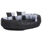 vidaXL Cojín para perro reversible y lavable gris y negro 110x80x23 cm vidaXL Cojín para perro reversible y lavable gris y negro 110x80x23 cm