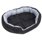 vidaXL Cojín para perro reversible y lavable gris y negro 110x80x23 cm vidaXL Cojín para perro reversible y lavable gris y negro 110x80x23 cm