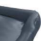 vidaXL Cama para perros de cuero sintético azul oscuro 80x68x23 cm