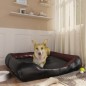 vidaXL Cama para perros de cuero sintético negro y marrón 105x80x25 cm vidaXL Cama para perros de cuero sintético negro y marrón 105x80x25 cm