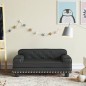 vidaXL Sofá para niños de cuero sintético negro 70x45x30 cm vidaXL Sofá para niños de cuero sintético negro 70x45x30 cm