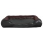 vidaXL Cama para perros de cuero sintético negro y marrón 105x80x25 cm vidaXL Cama para perros de cuero sintético negro y marrón 105x80x25 cm