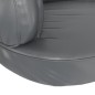 vidaXL Cama para perros de espuma cuero sintético gris 88x65 cm