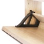 vidaXL Mueble zapatero 2 compartimentos espejo color roble 63x17x67cm vidaXL Mueble zapatero 2 compartimentos espejo color roble 63x17x67cm