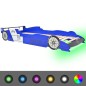 vidaXL Cama infantil con forma de coche carreras y LED 90x200 cm azul vidaXL Cama infantil con forma de coche carreras y LED 90x200 cm azul