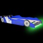 vidaXL Cama infantil con forma de coche carreras y LED 90x200 cm azul vidaXL Cama infantil con forma de coche carreras y LED 90x200 cm azul