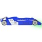 vidaXL Cama infantil con forma de coche carreras y LED 90x200 cm azul vidaXL Cama infantil con forma de coche carreras y LED 90x200 cm azul