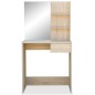 vidaXL Tocador de madera de ingeniería roble 75x40x141 cm vidaXL Tocador de madera de ingeniería roble 75x40x141 cm