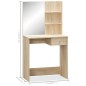 vidaXL Tocador de madera de ingeniería roble 75x40x141 cm vidaXL Tocador de madera de ingeniería roble 75x40x141 cm