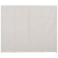 vidaXL Armario de tela blanco 200x40x170 cm vidaXL Armario de tela blanco 200x40x170 cm