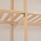 vidaXL Armario de tela blanco 200x40x170 cm vidaXL Armario de tela blanco 200x40x170 cm