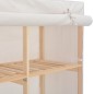 vidaXL Armario de tela blanco 200x40x170 cm vidaXL Armario de tela blanco 200x40x170 cm
