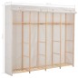 vidaXL Armario de tela blanco 200x40x170 cm vidaXL Armario de tela blanco 200x40x170 cm