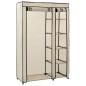 vidaXL Armarios plegables 2 unidades de tela color crema 110x45x175 cm vidaXL Armarios plegables 2 unidades de tela color crema 110x45x175 cm