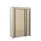 vidaXL Armarios plegables 2 unidades de tela color crema 110x45x175 cm vidaXL Armarios plegables 2 unidades de tela color crema 110x45x175 cm