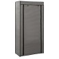 vidaXL Mueble zapatero con funda de tela gris 58x28x106 cm vidaXL Mueble zapatero con funda de tela gris 58x28x106 cm