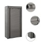 vidaXL Mueble zapatero con funda de tela gris 58x28x106 cm vidaXL Mueble zapatero con funda de tela gris 58x28x106 cm