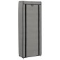 vidaXL Mueble zapatero de tela con funda gris 57x29x162 cm