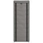 vidaXL Mueble zapatero de tela con funda gris 57x29x162 cm