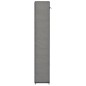 vidaXL Mueble zapatero de tela con funda gris 57x29x162 cm