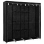 vidaXL Armario con 4 compartimentos negro 175x45x170 cm vidaXL Armario con 4 compartimentos negro 175x45x170 cm