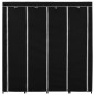 vidaXL Armario con 4 compartimentos negro 175x45x170 cm vidaXL Armario con 4 compartimentos negro 175x45x170 cm